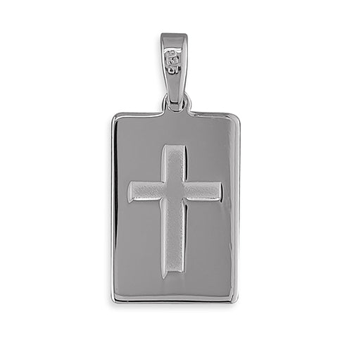 Sterling silver lord's 2025 prayer cross pendant