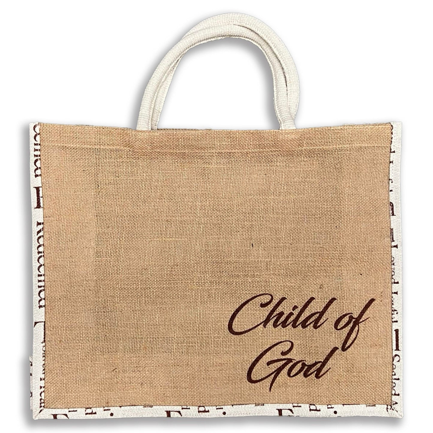 Child of God Jute Tote Bag