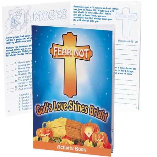 Fear Not God’s Love Shines Bright Activity Book - The Christian Gift Company