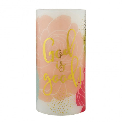 LED Candle God Is Good - The Christian Gift Company