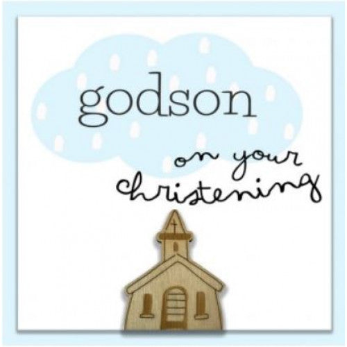 God Son Christening Card - The Christian Gift Company