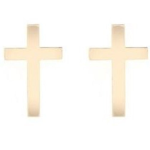 Small Gold Cross Earrings - The Christian Gift Company