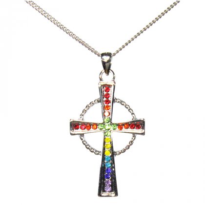 Colourful Cross pendant