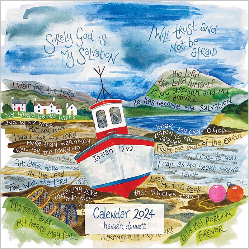 Hannah Dunnett Large Calendar 2024 - The Christian Gift Company