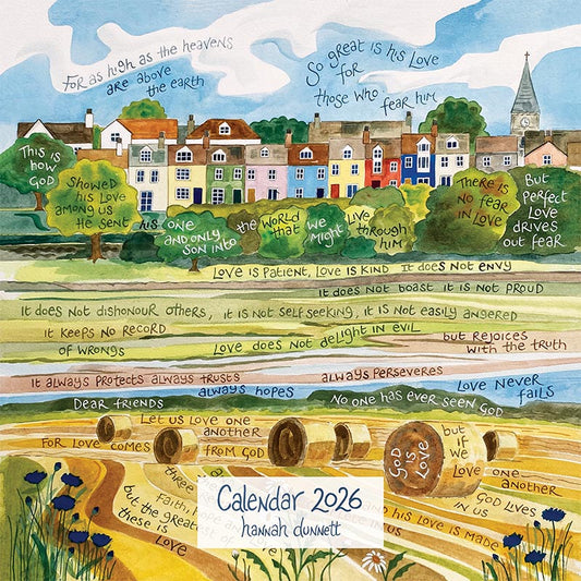 Hannah Dunnett Large Calendar 2026 - The Christian Gift Company