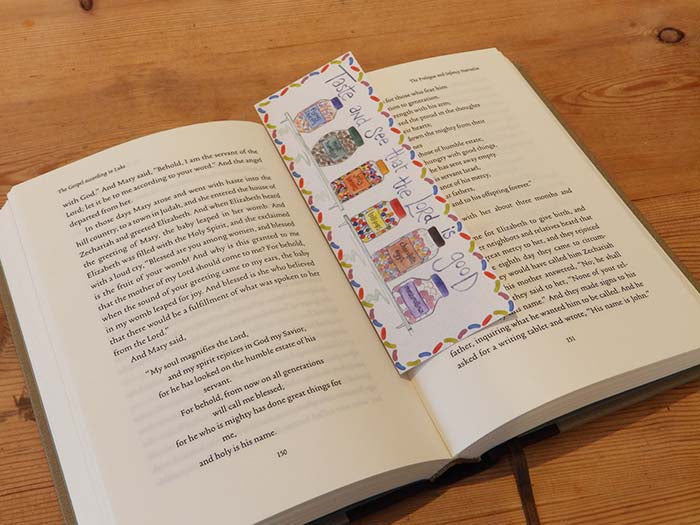 Hannah Dunnett Bookmark Taste and See - The Christian Gift Company