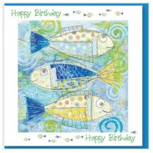 Happy Birthday Fishes Card - The Christian Gift Company