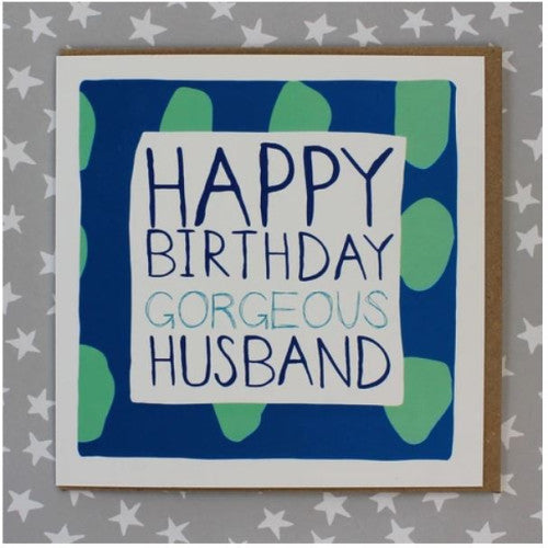 Happy Birthday Gorgeous Husband Card - The Christian Gift Company