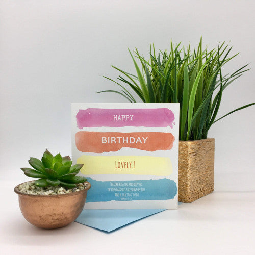 Happy Birthday Lovely Pink Card - The Christian Gift Company