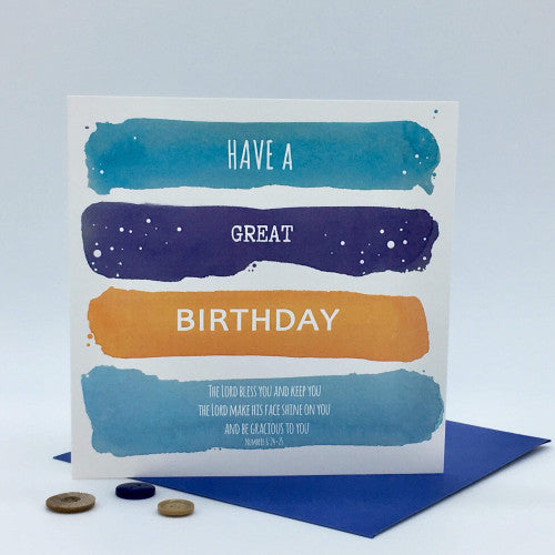 Have A Great Birthday Card - The Christian Gift Company