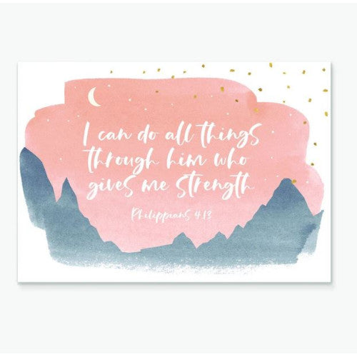 I Can Do All Things Greetings Card - The Christian Gift Company