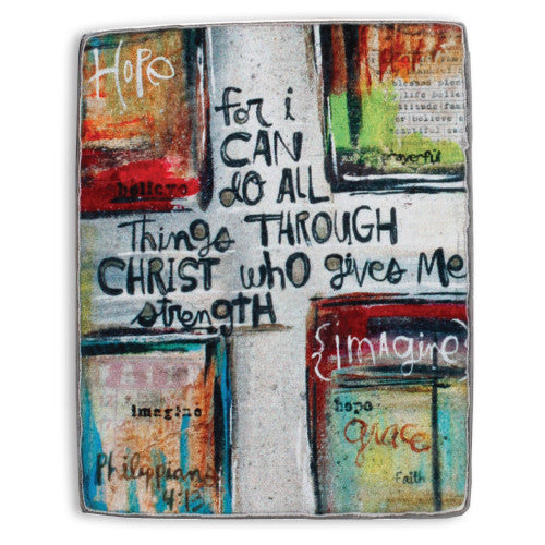I Can Do All Things Standing Metal Sign - The Christian Gift Company