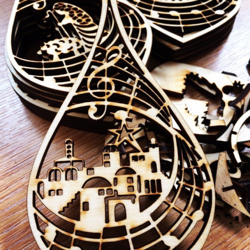 Laser Cut Bethlehem Bauble Decoration - The Christian Gift Company