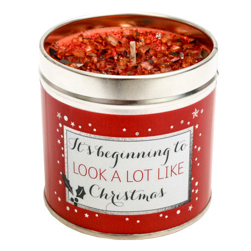 It's Beginning To Look A Lot Like Christmas Tinned Candle - The Christian Gift Company