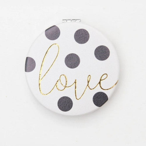 LOVE Spotty Compact Mirror - The Christian Gift Company