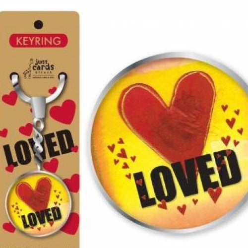Loved Keyring With Red Heart - The Christian Gift Company