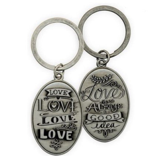 Pewter Keyring Love - The Christian Gift Company