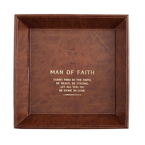 Man Of Faith Table Top Tray - The Christian Gift Company