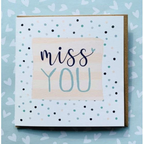 Miss You Greetings Card - The Christian Gift Company