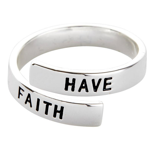 Boxed Wrapped Ring – Have Faith - The Christian Gift Company