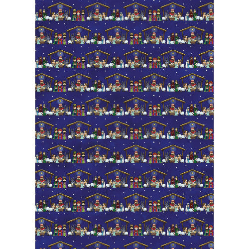 Nativity Gift Wrap 6 Sheets And Tags - The Christian Gift Company