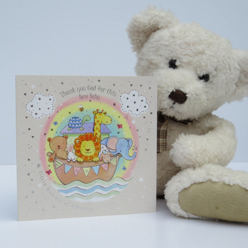 This New Baby Ark Card - The Christian Gift Company