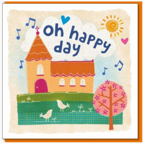 Oh Happy Day Card Church - The Christian Gift Company