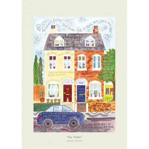 Hannah Dunnett Our Father A5 Greetings Card - The Christian Gift Company