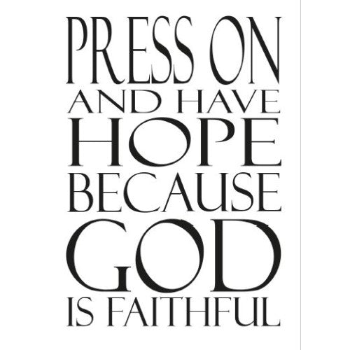 Press On and Have Hope Notebook - The Christian Gift Company