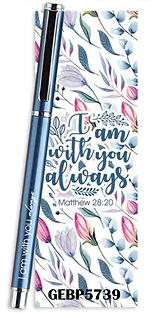 I Am With You Gel Pen & Bookmark - The Christian Gift Company