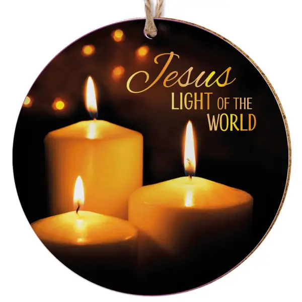 Light of the World Ceramic Christmas Decoration - The Christian Gift Company