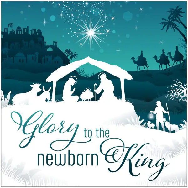 Newborn King Christian Christmas Cards - The Christian Gift Company