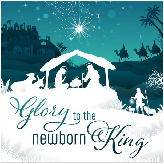 Newborn King Christian Christmas Cards - The Christian Gift Company