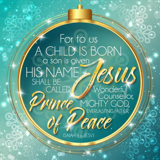 A Child is born Luxury Christmas Card - The Christian Gift Company