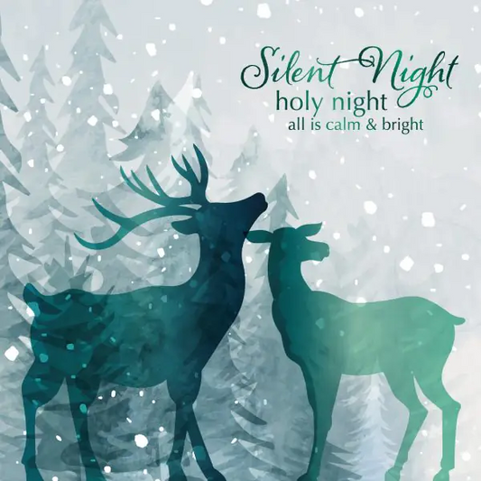 Snowy Deer Christmas Cards - The Christian Gift Company