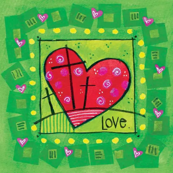 Easter Heart Christian Easter Cards (pack of 5) - The Christian Gift Company