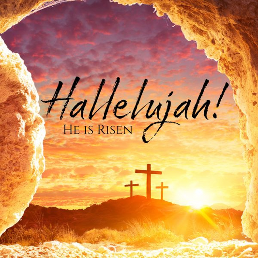 He is risen Christian Easter Cards (pack of 5)