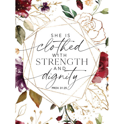 Strength And Dignity Wooden Magnet - The Christian Gift Company