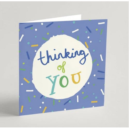 Thinking Of You Card Blue - The Christian Gift Company