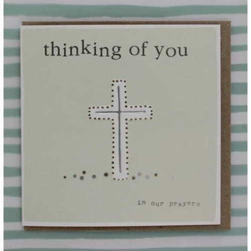 Thinking Of You In Our Prayers Greetings Card - The Christian Gift Company