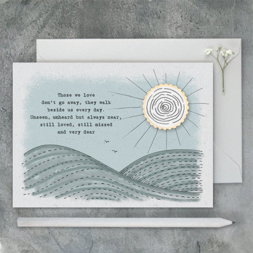 Those We Love Don't Go Away Card - The Christian Gift Company