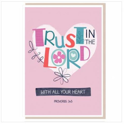 Trust In The Lord Card - The Christian Gift Company