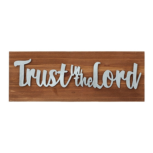 Trust In The Lord Tabletop Plaque - The Christian Gift Company