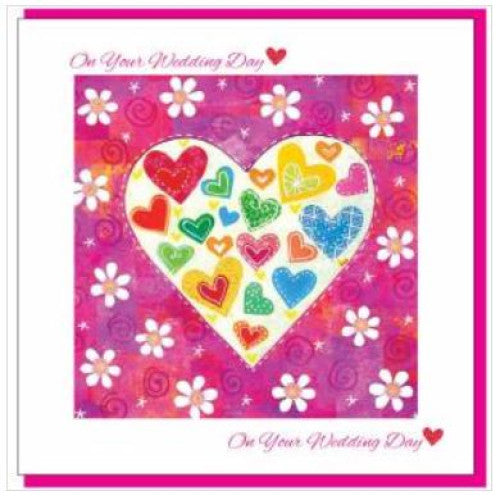 On Your Wedding Day Hearts Card - The Christian Gift Company