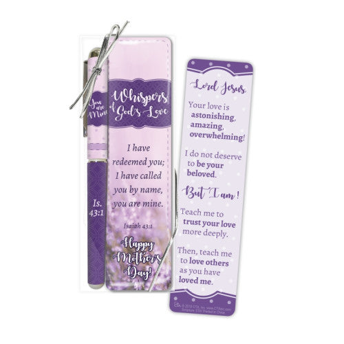 Whispers Of God's Love Mother's Day Pen And Bookmark Set - The Christian Gift Company