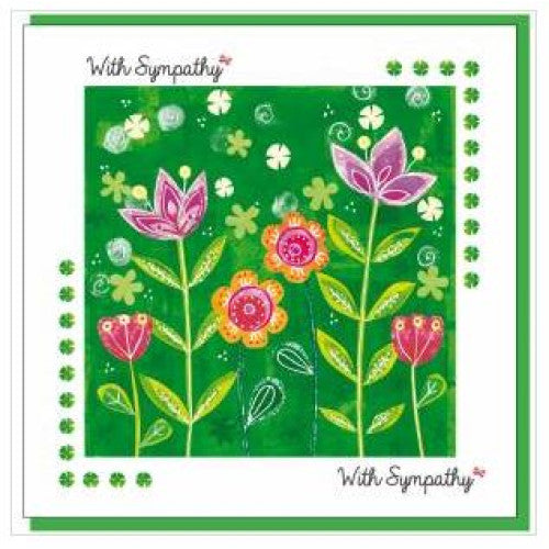 Sympathy Garden Greetings Card - With Bible Verse - The Christian Gift Company