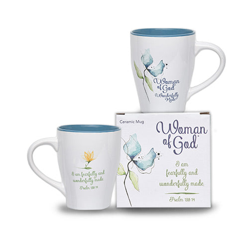 Woman Of God Wonderfully Made Boxed Mug - The Christian Gift Company