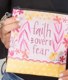 Faith Over Fear Square Bag - The Christian Gift Company