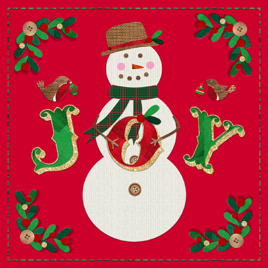 Joyful Snowman (Pack of 10) - The Christian Gift Company