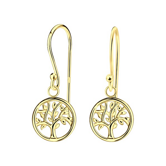 Gold Plated - Tree Of Life Earrings - The Christian Gift Company